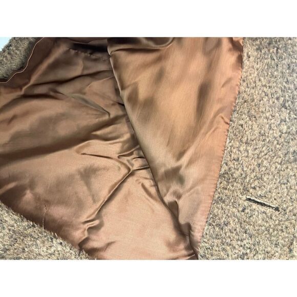 Cinzia Rocca Womens Size 6 Brown Alpaca-Wool Blend Coat Jacket Made in Italy - Picture 9 of 16